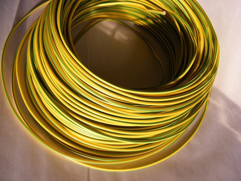 Câble terre vert et jaune